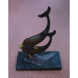 y13916-銅雕系列-銅雕動物-雙海豚*